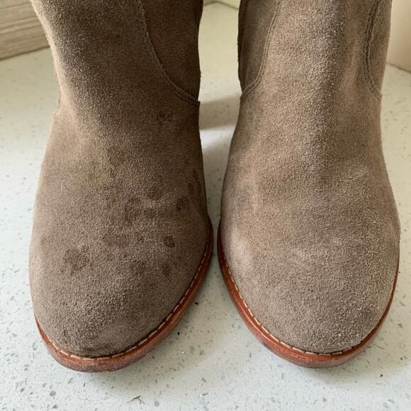 Joie Suede Ankle Bootie Taupe 7.5 US - Picture 4 of 9